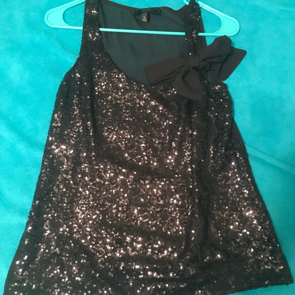 Sequined and sheer top